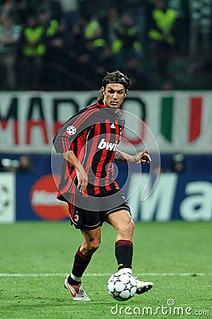 Paolo Maldini in action during the match Editorial Stock Photo